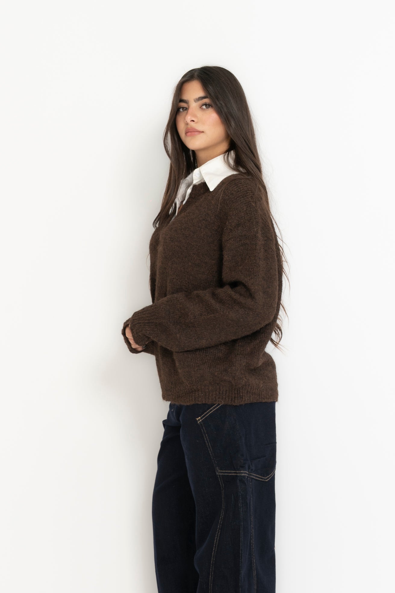 Pull effetto camicia