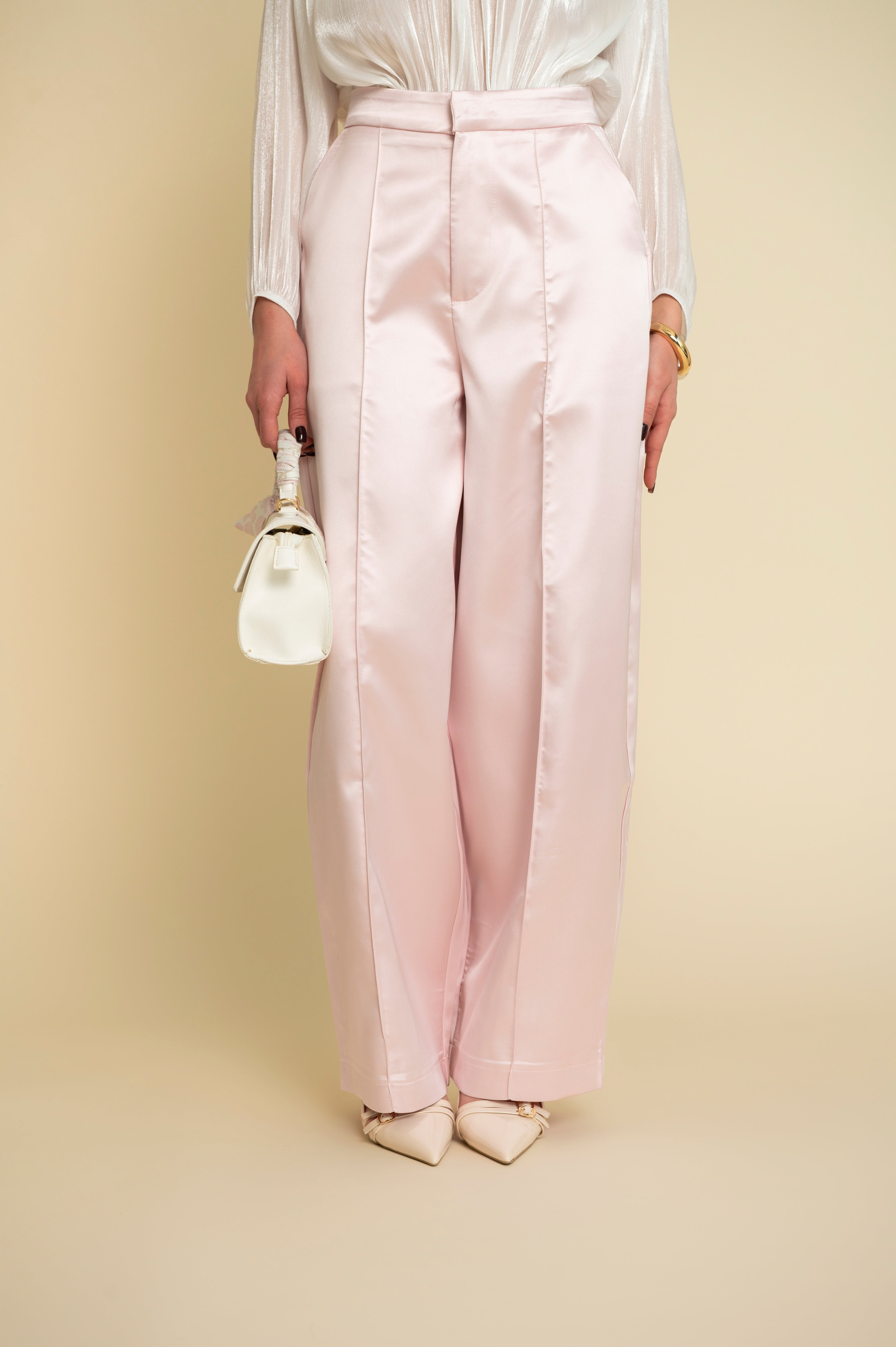 Pantalone ballon in raso