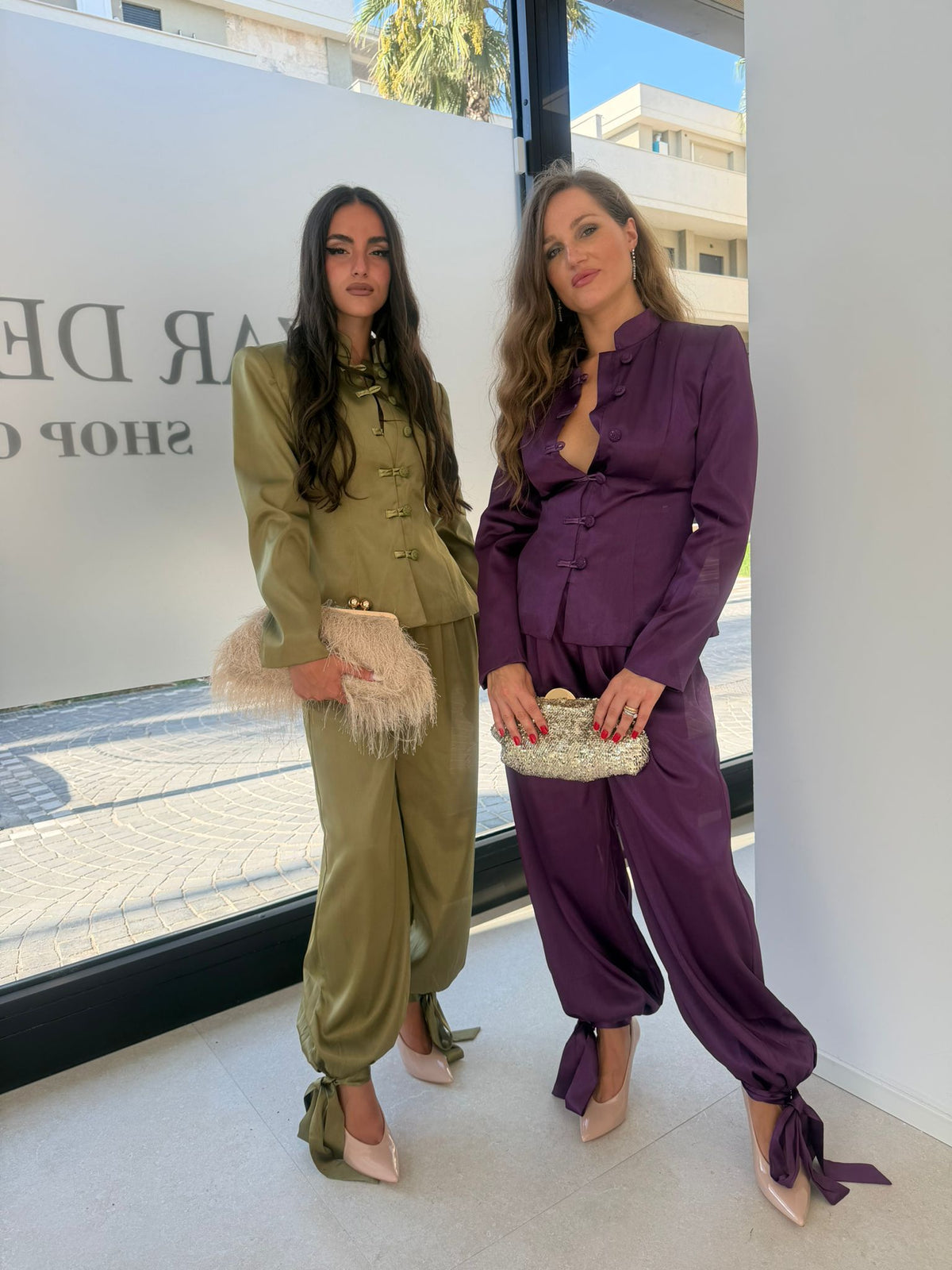 Tailleur in raso coreano
