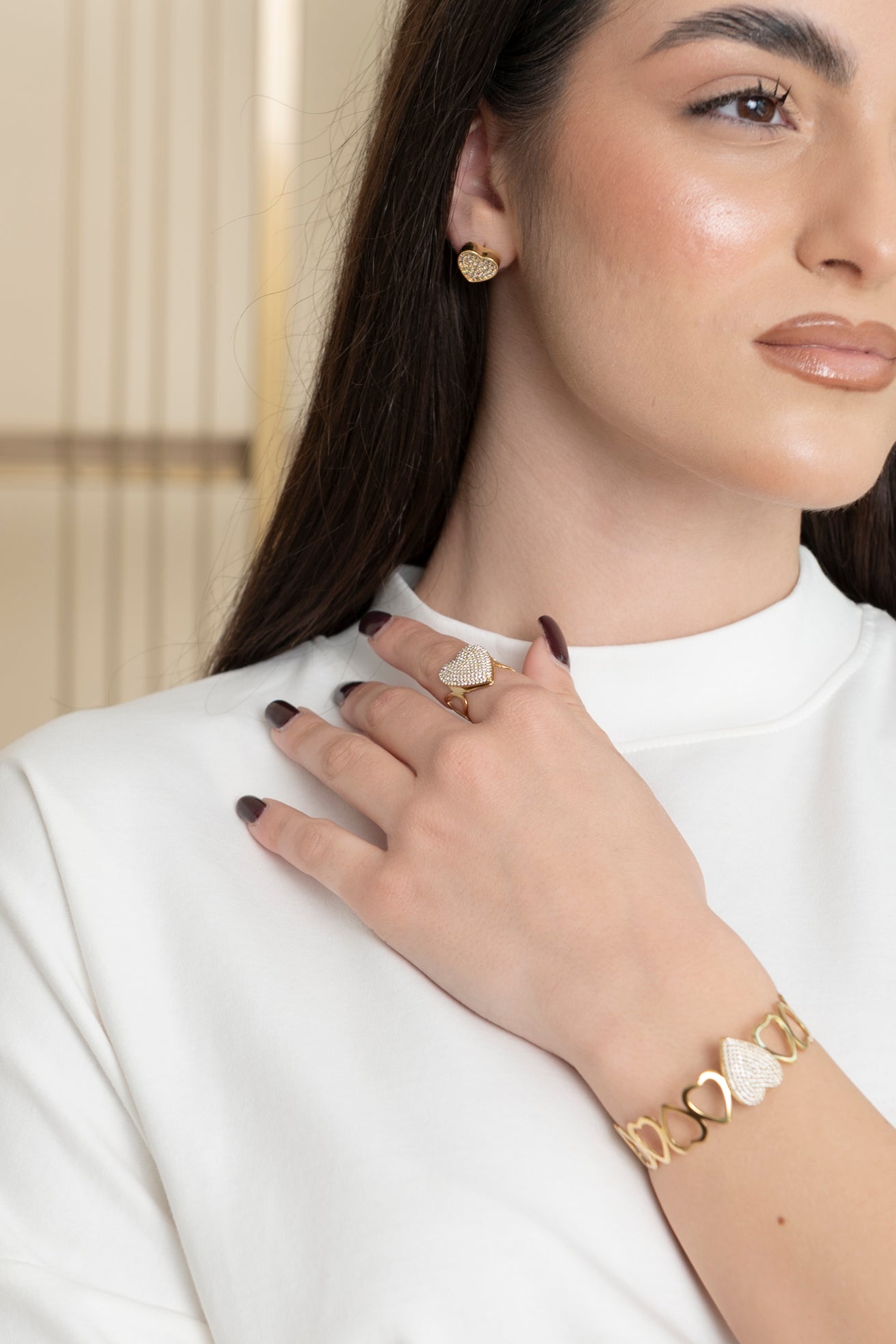 Bracciale rigido Cuore