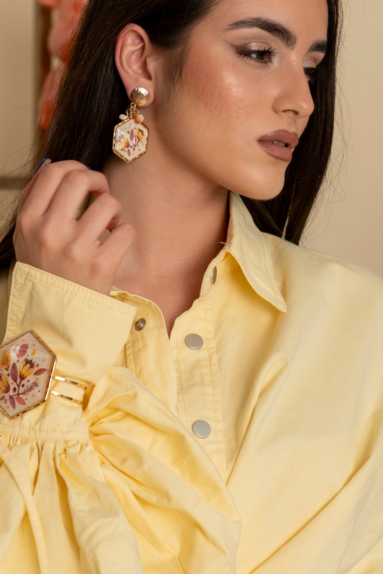 Orecchino pendenti fiore