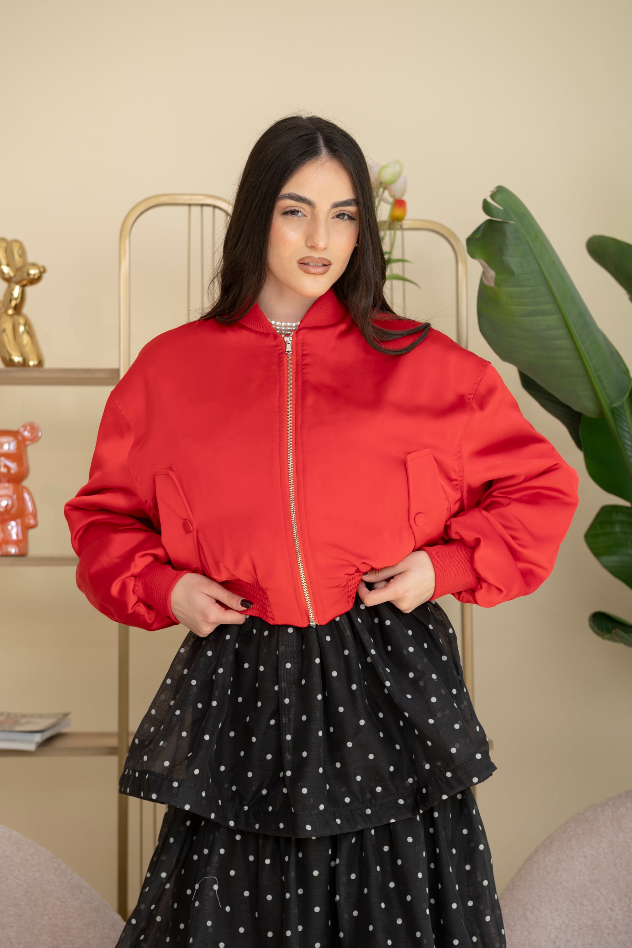 Bomber in raso by Lumina