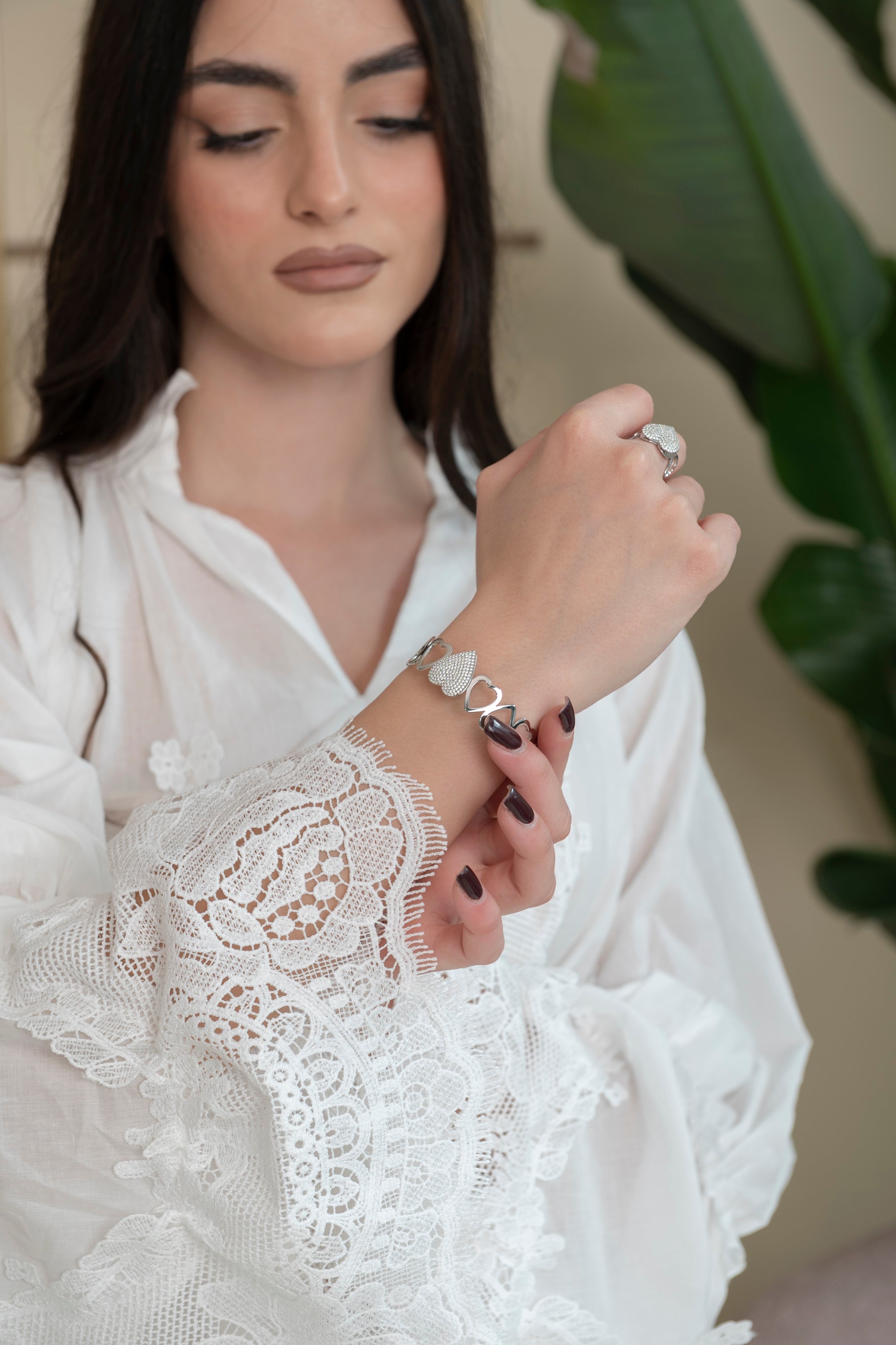 Bracciale rigido Cuore