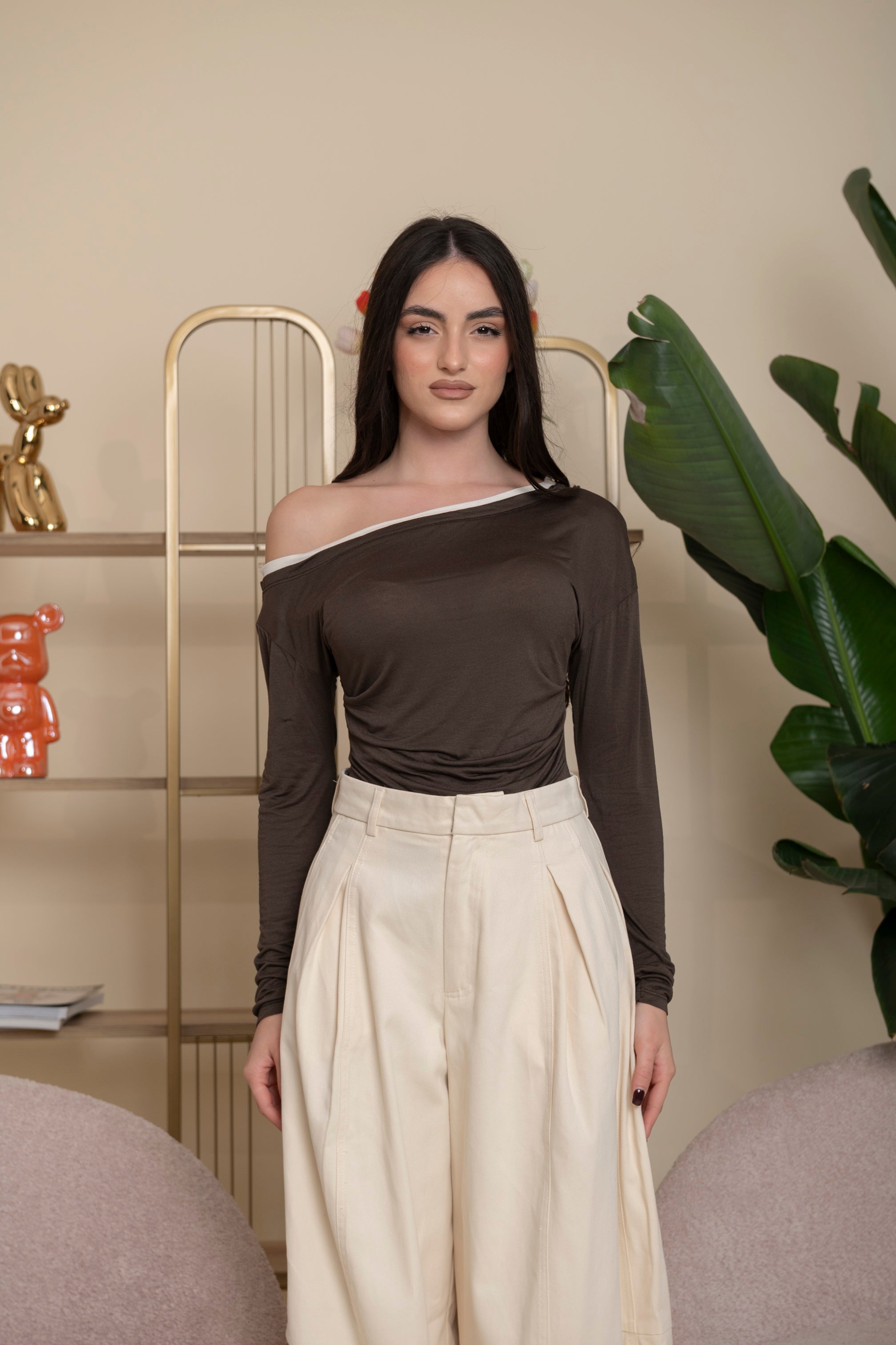 Maglia morbida brown