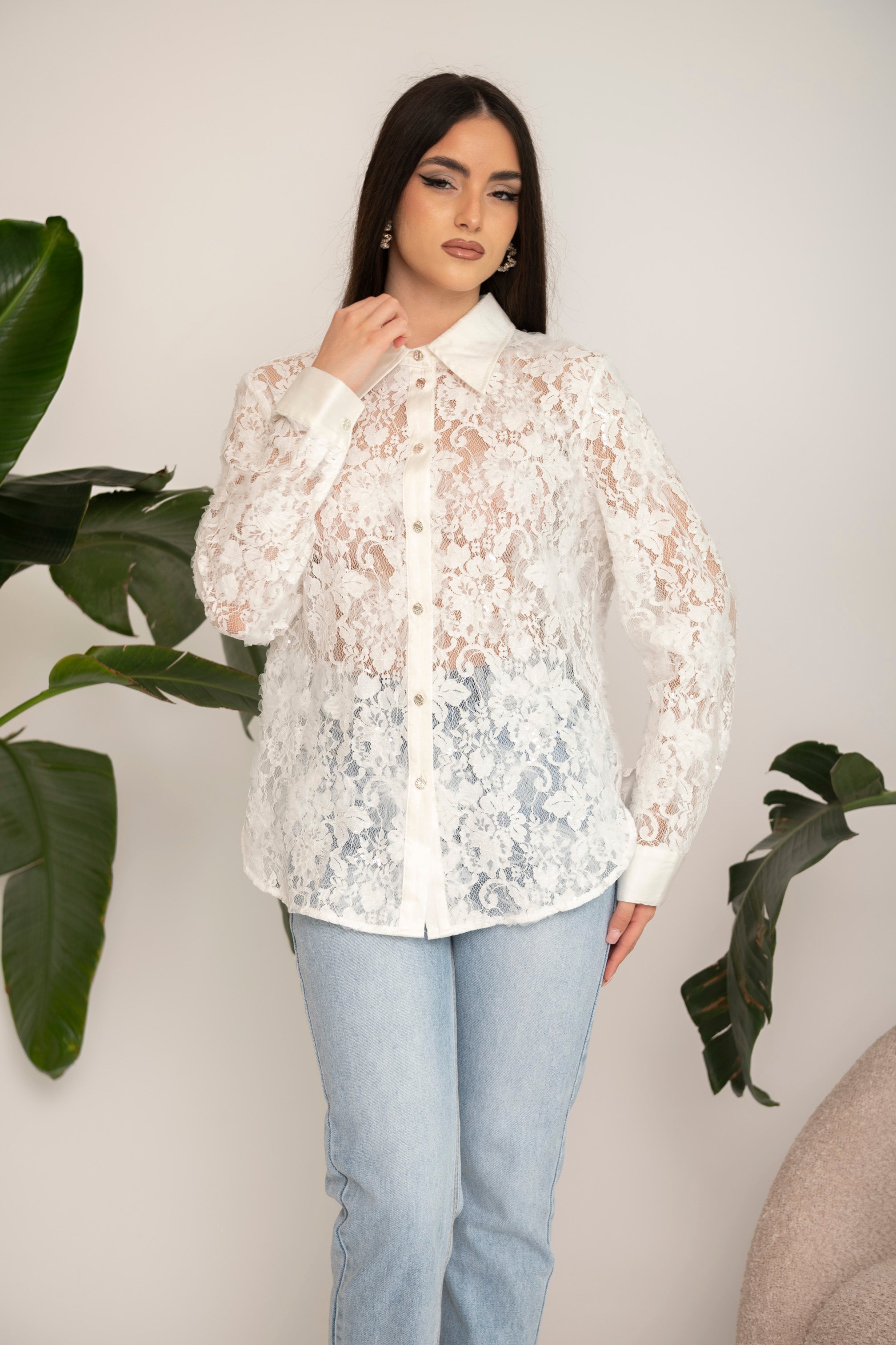 Camicia merletto by Lumina