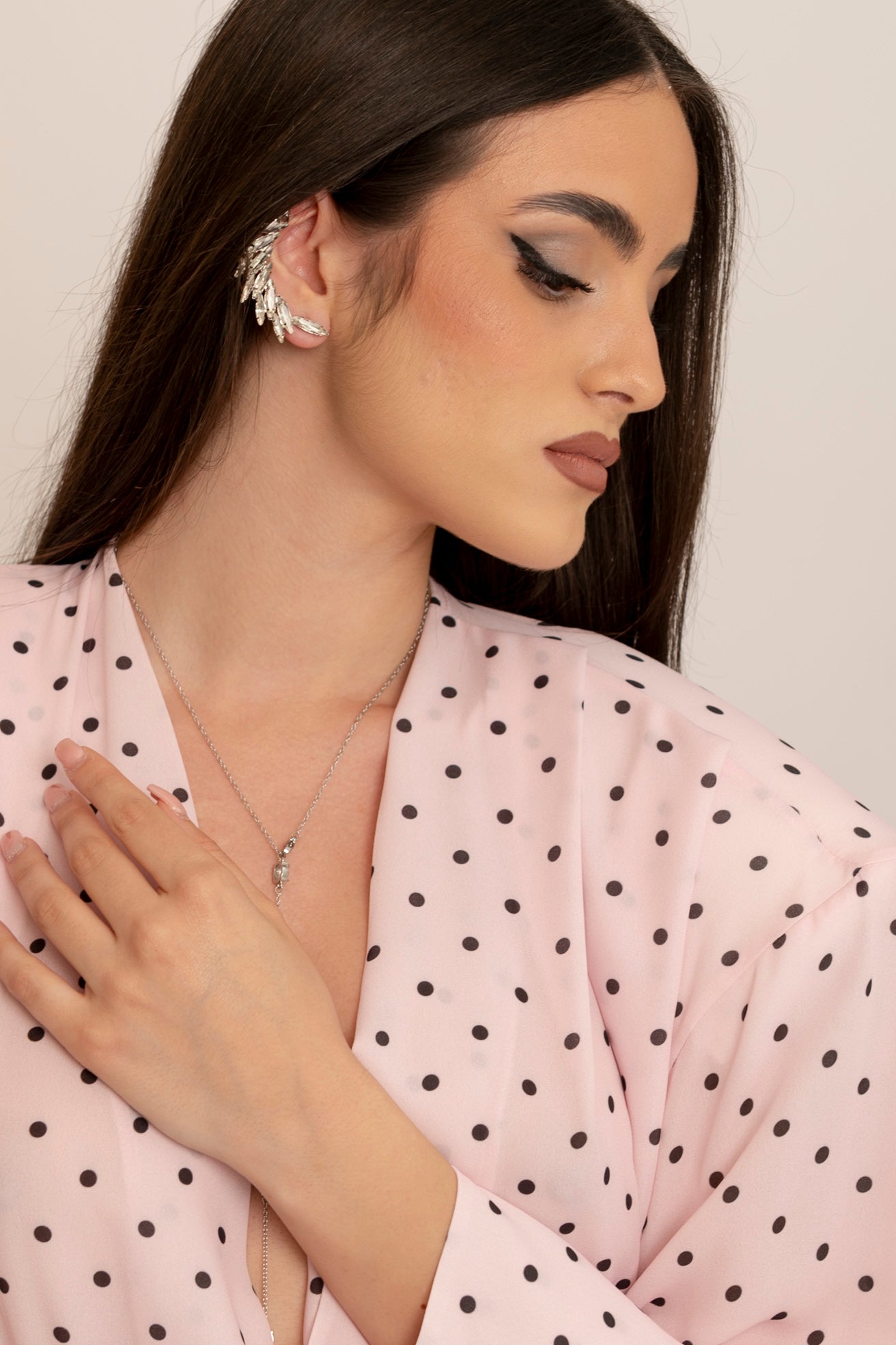 Ear cuff strass