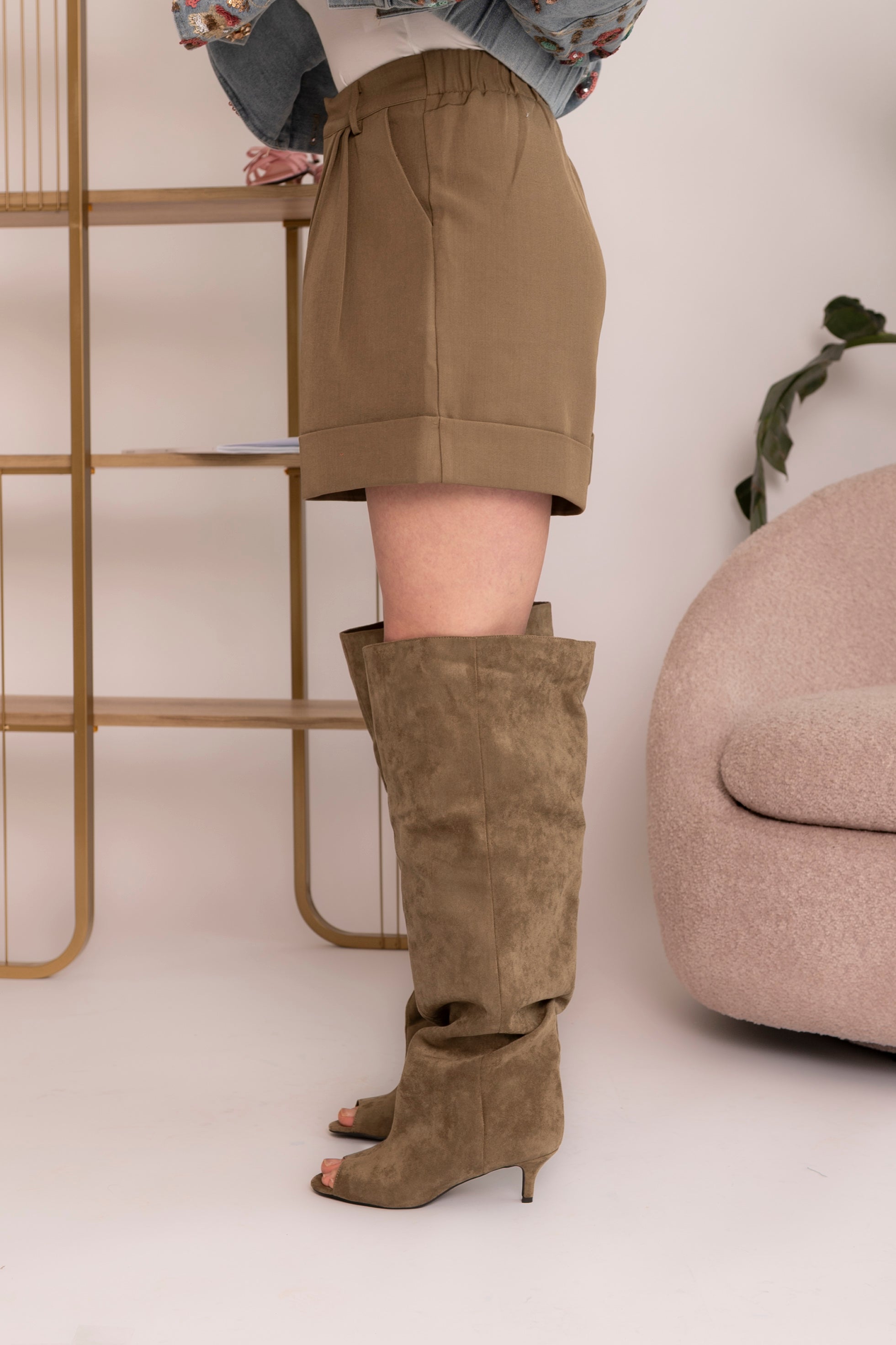 Pantaloncino classico fango