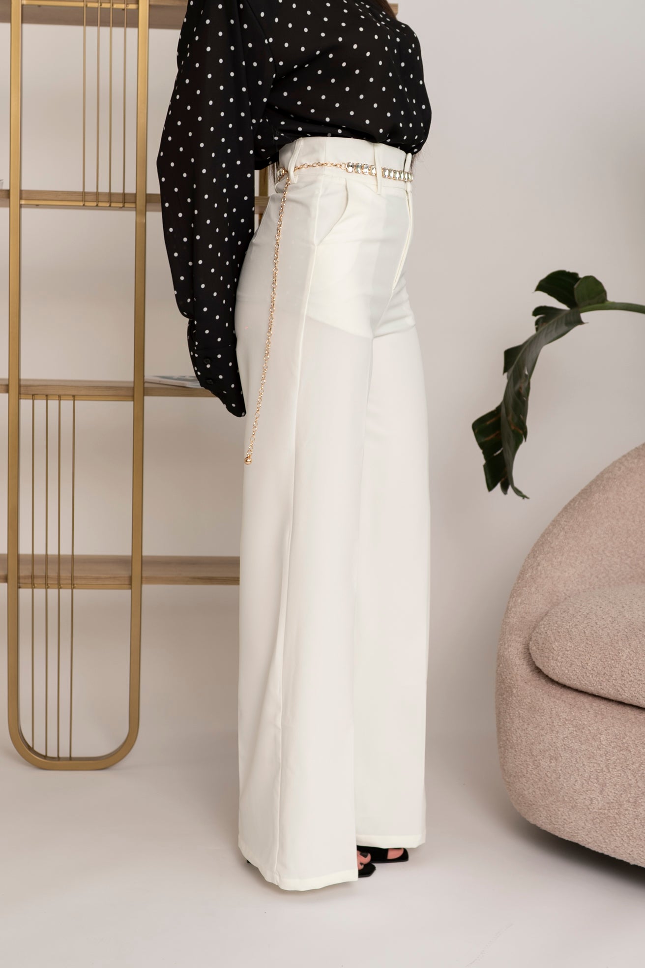 Pantalone palazzo vita alta