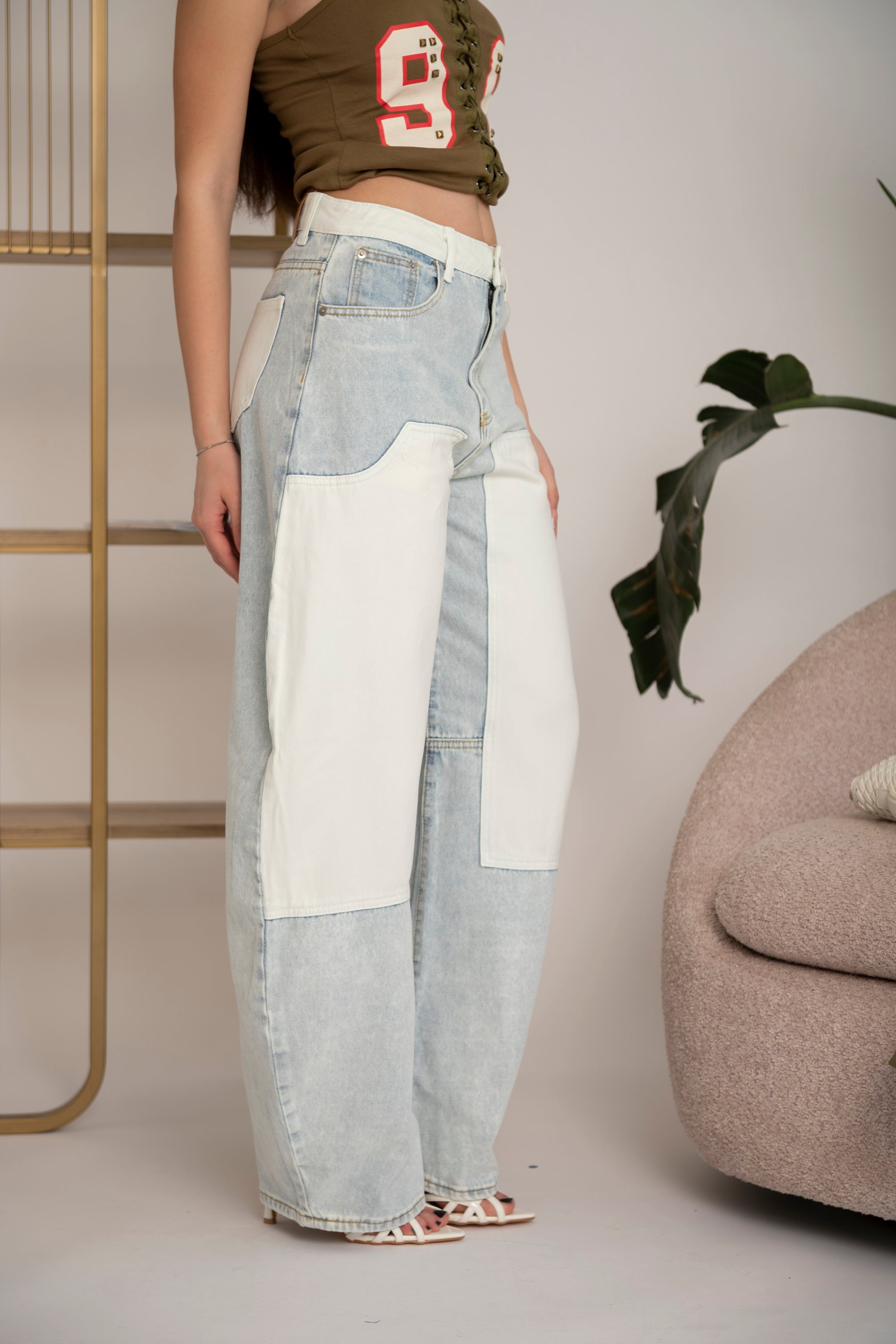 Jeans con tasconi