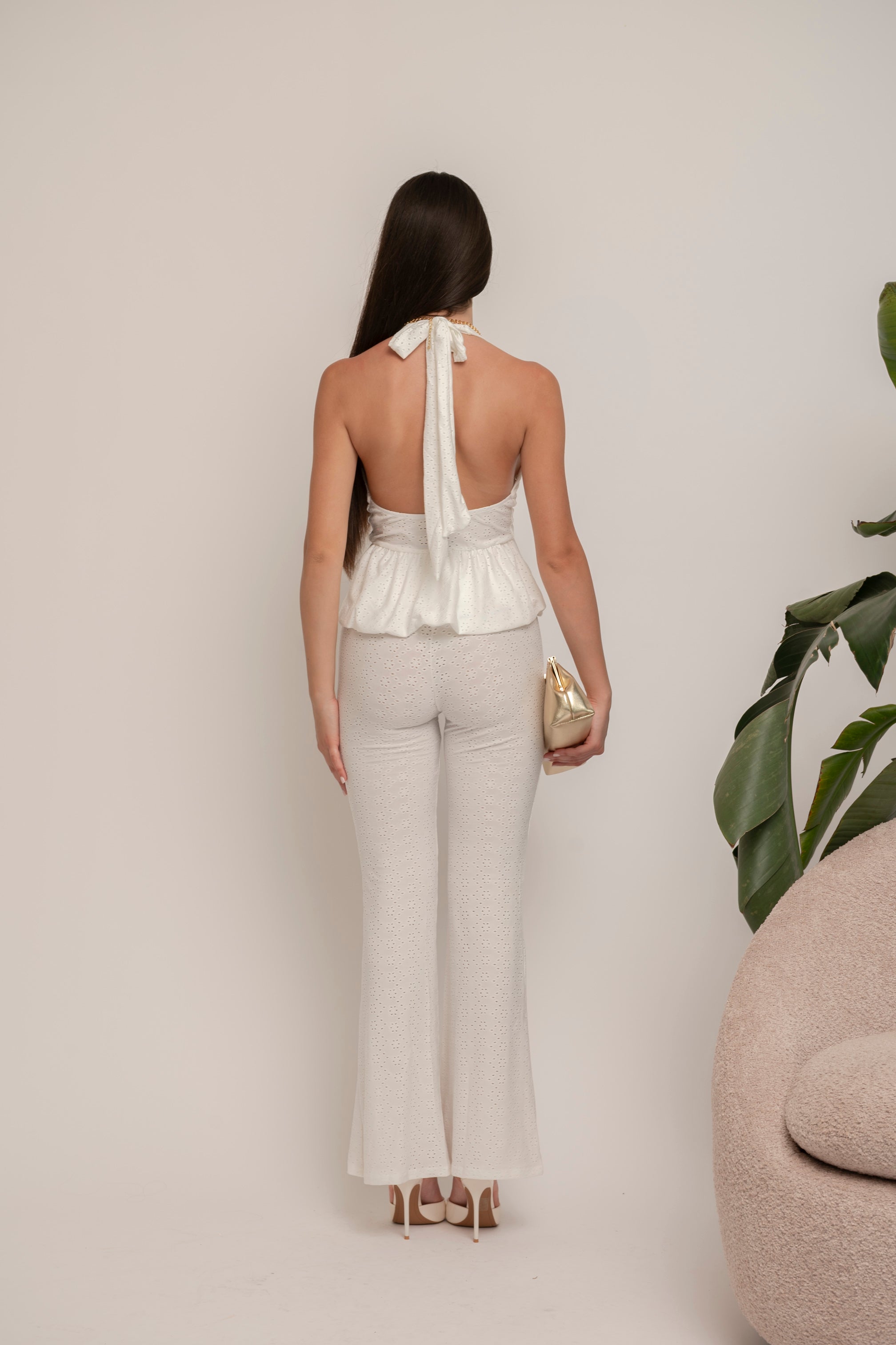 Cordset bianco in pizzo sangallo