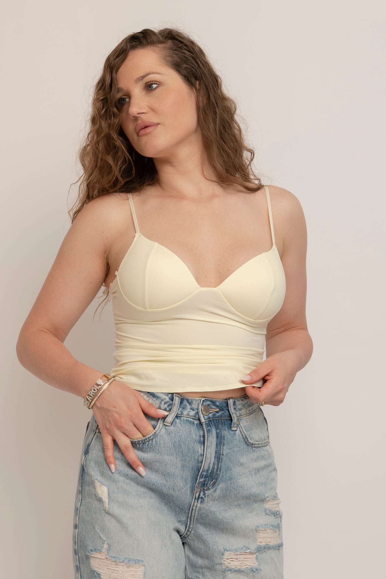 Top triangolo skims