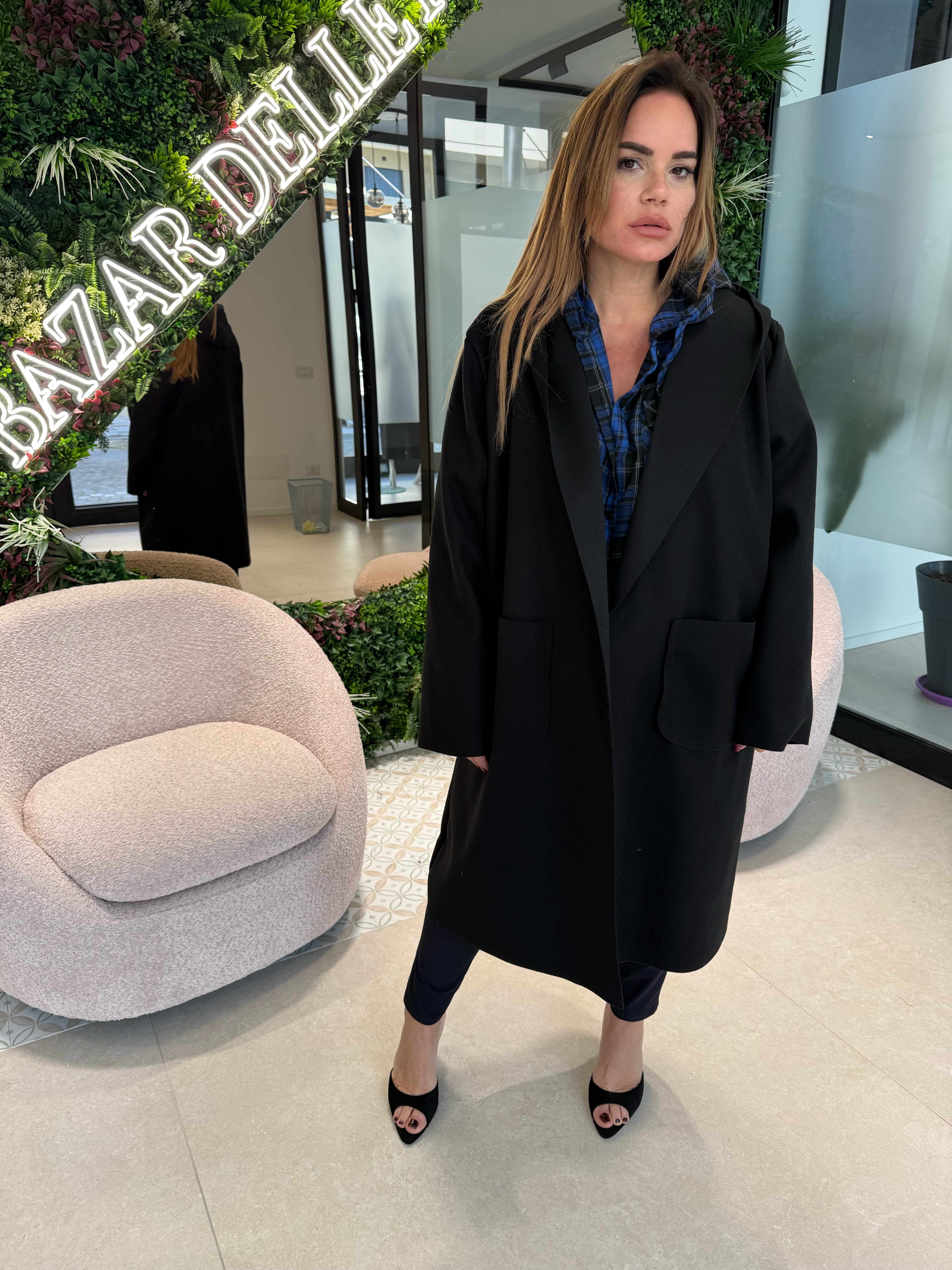 Cappotto con cappuccio