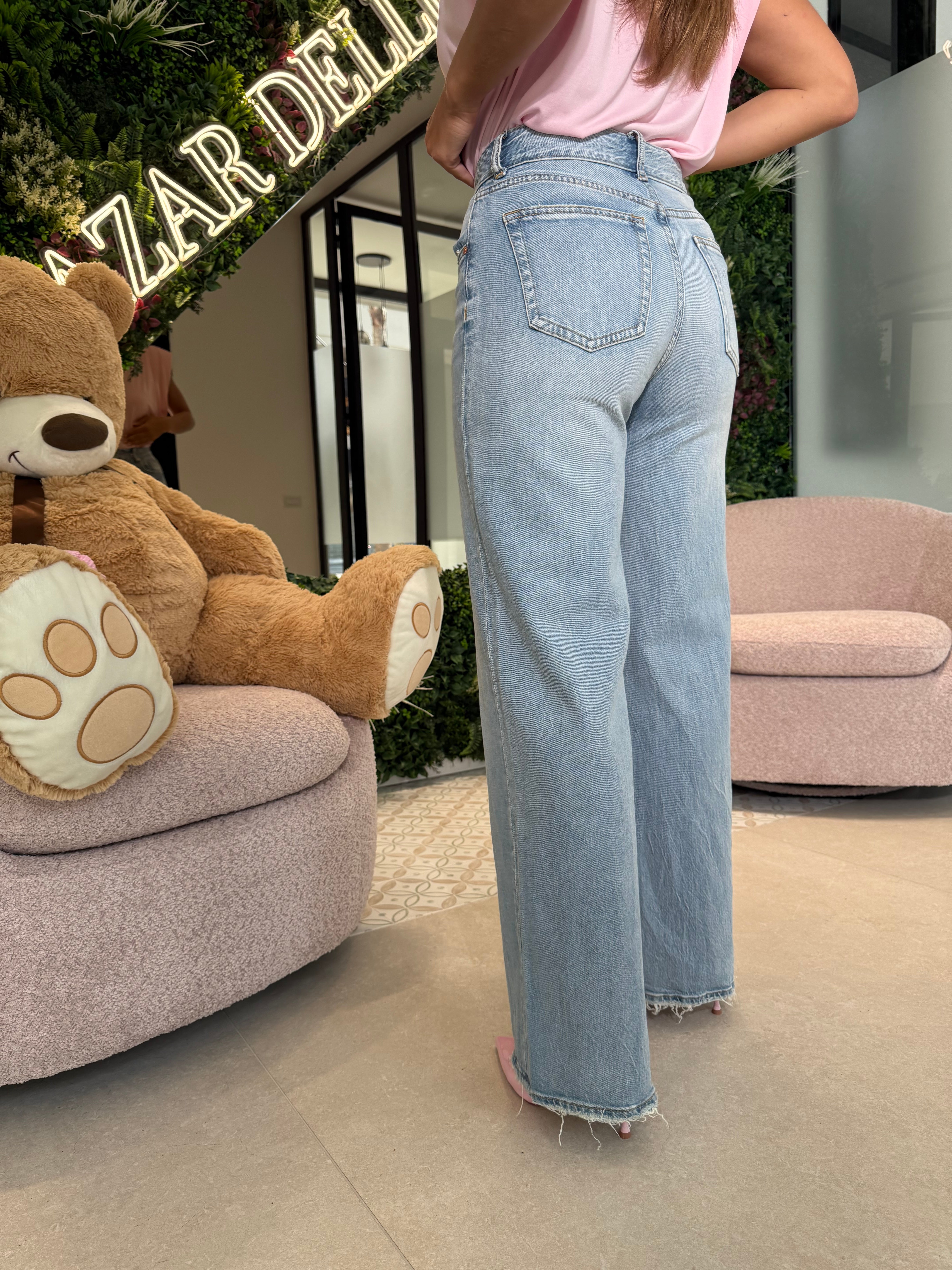 Jeans palazzo blue