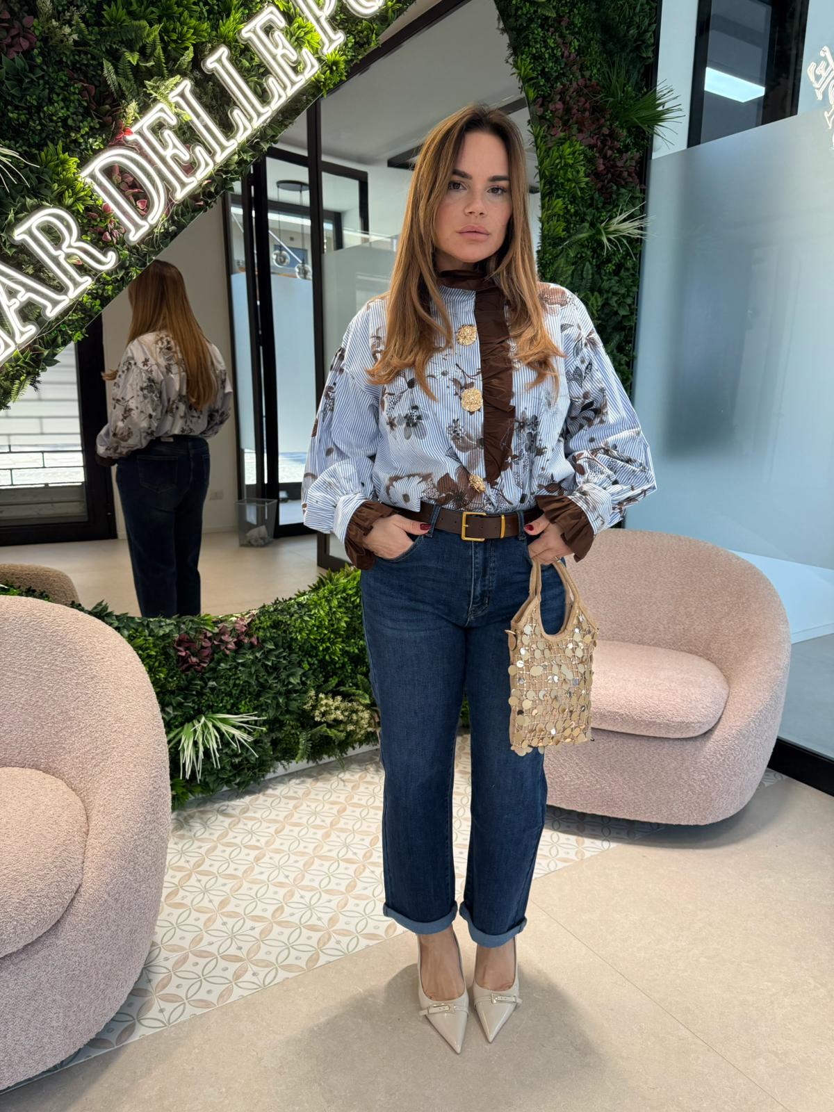 Camicia sole con rouche