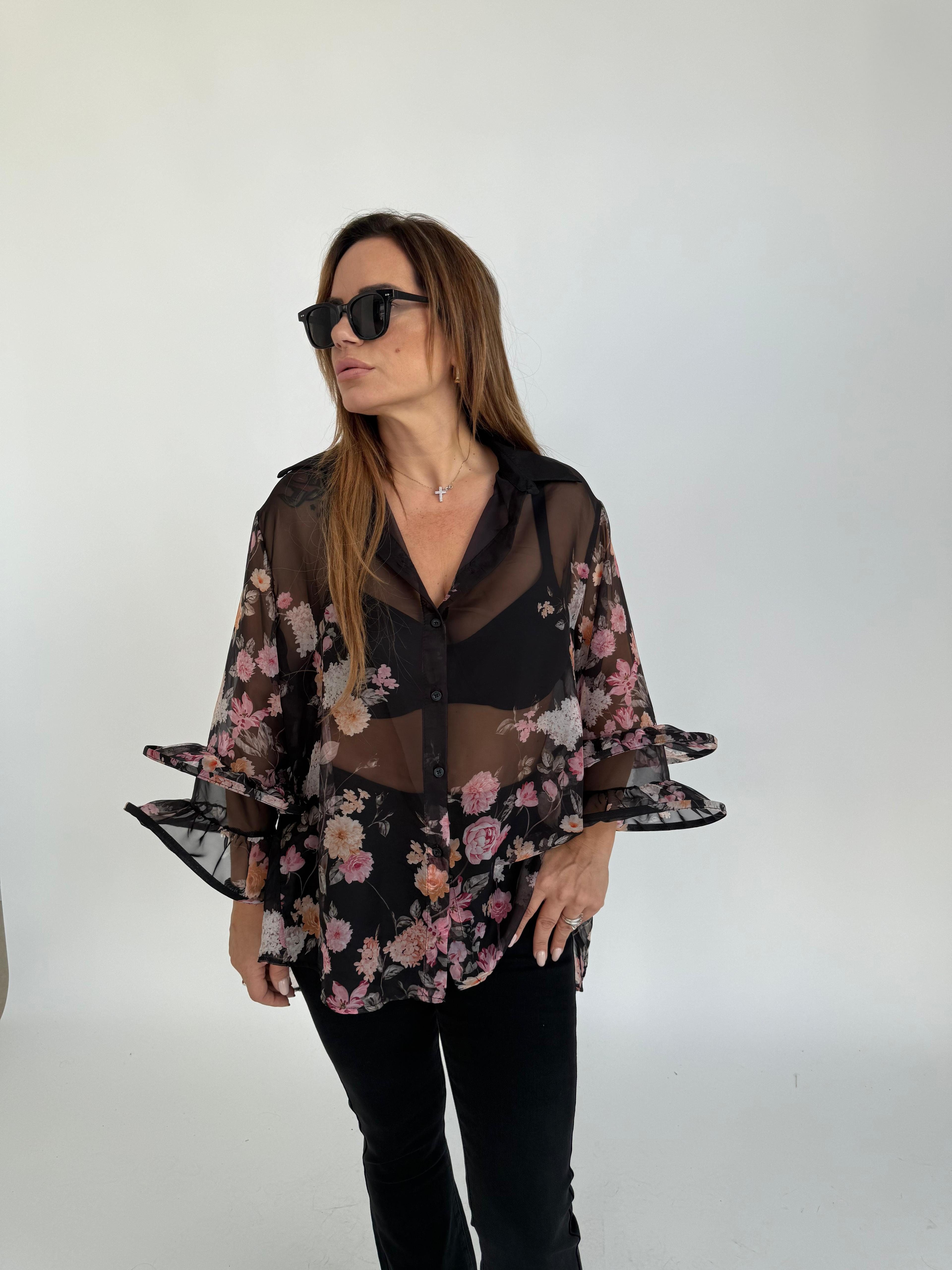 Camicia Flowers