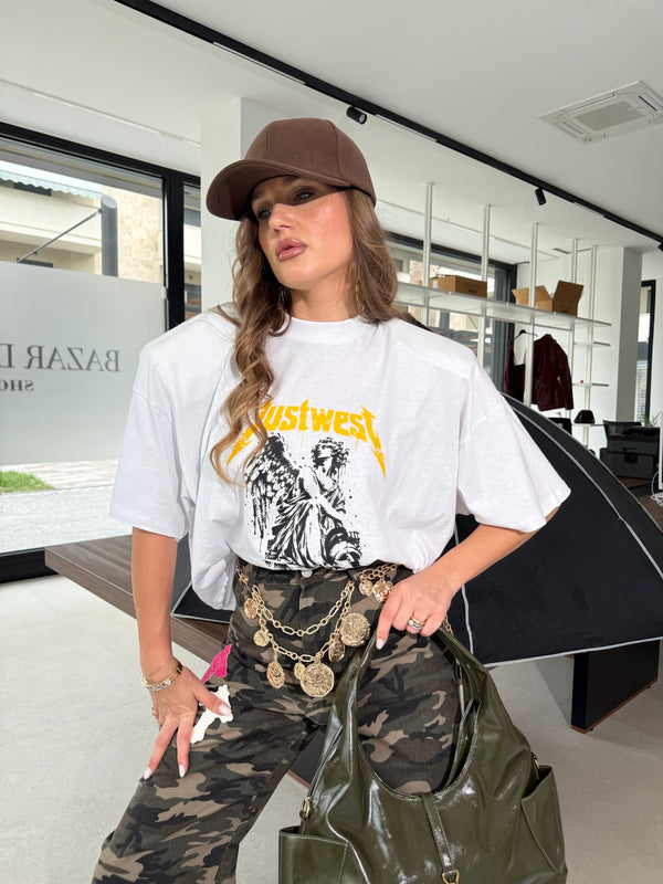 T-shirt crop Just