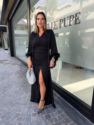 Abito piuma Curvy
