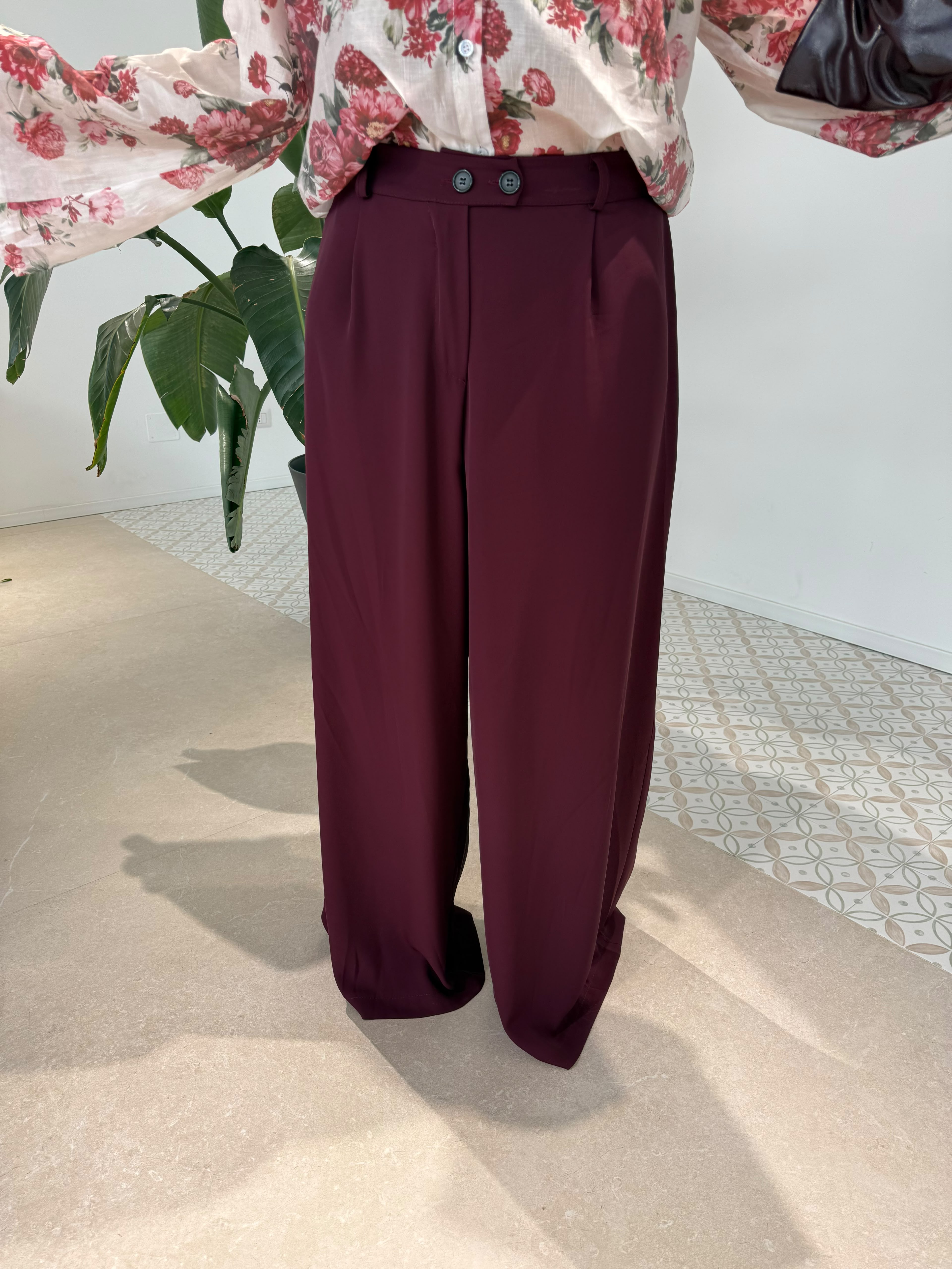 Pantalone palazzo curvy