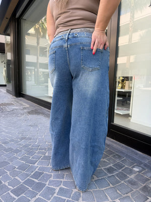 Jeans doppia vita curvy