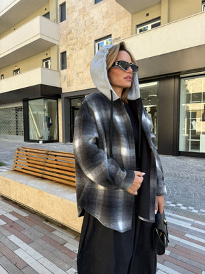 Camicia in panno a quadri