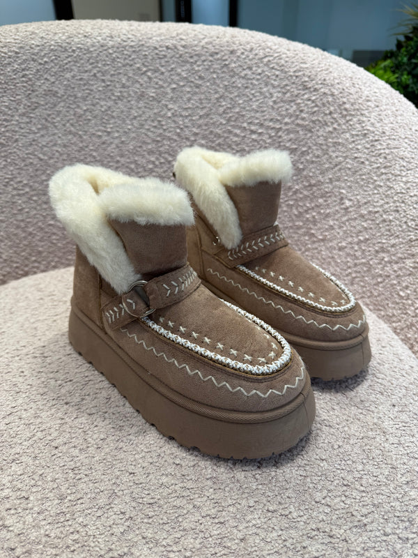 Stivaletto con pelliccia