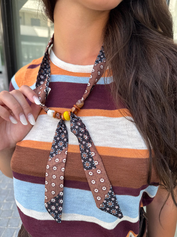 Maglia righe orange
