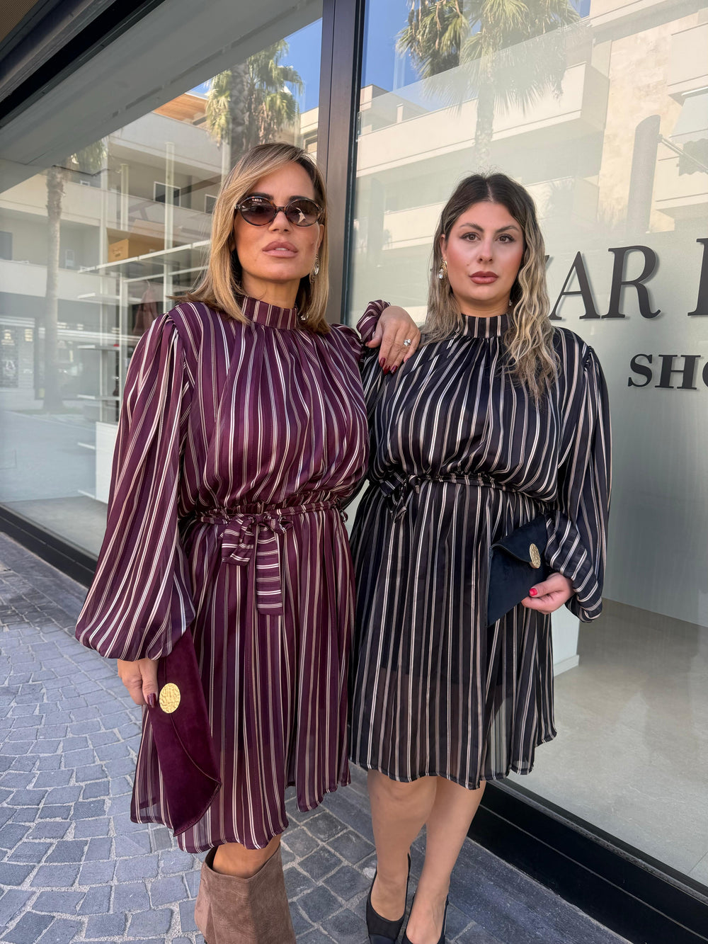 Abito striscia curvy