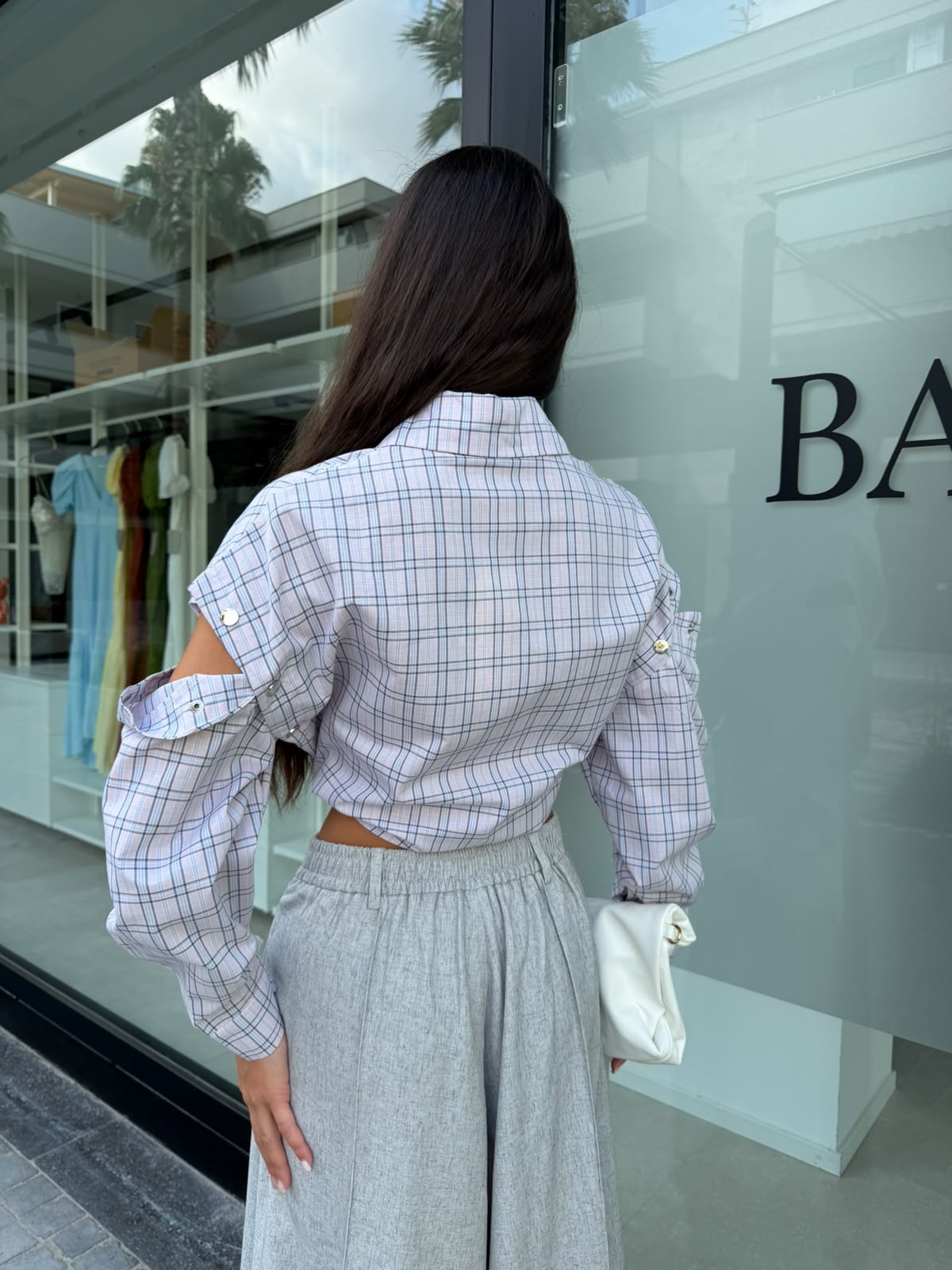 Camicia check knot