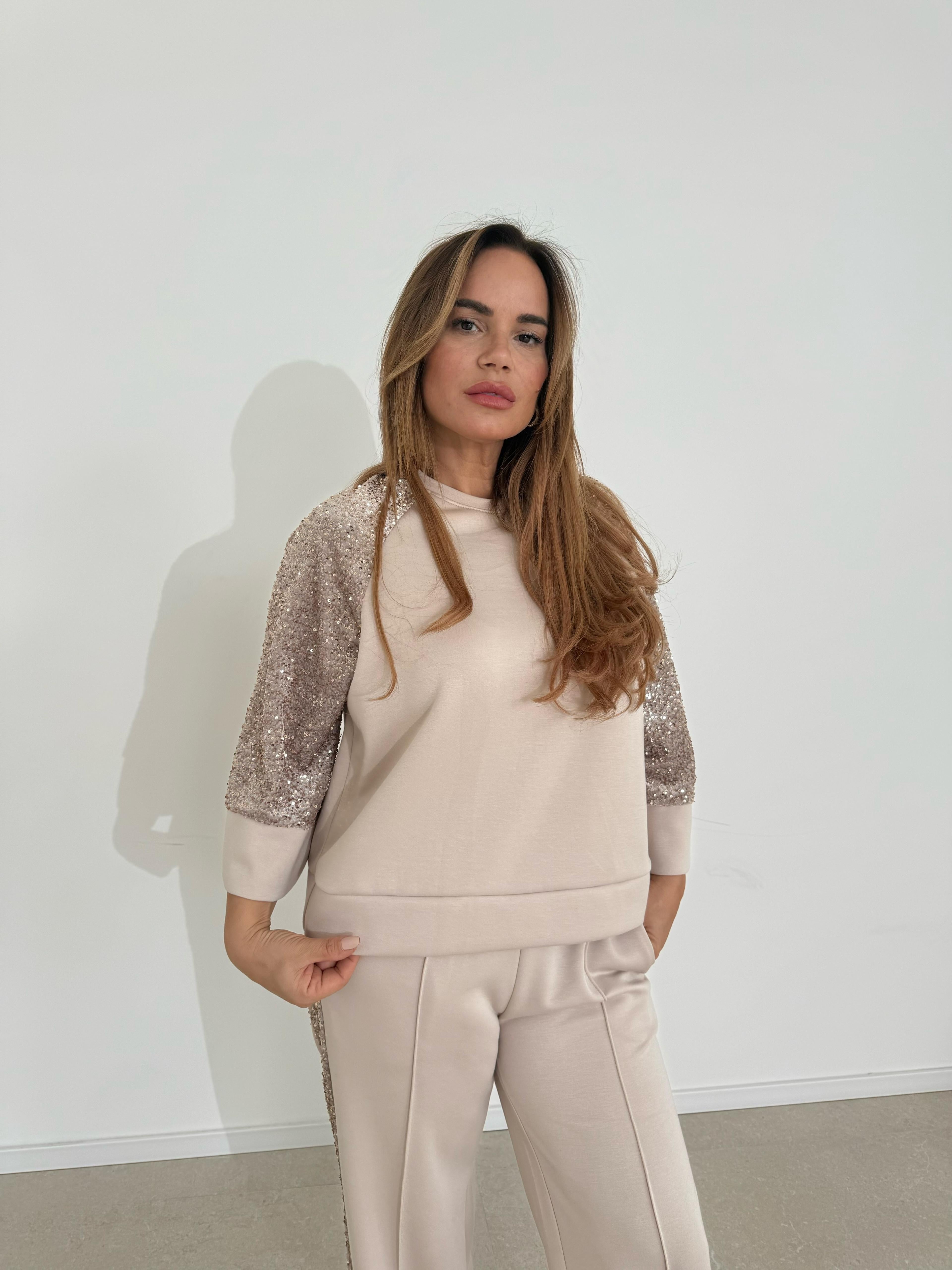 Cordset tuta paillettes