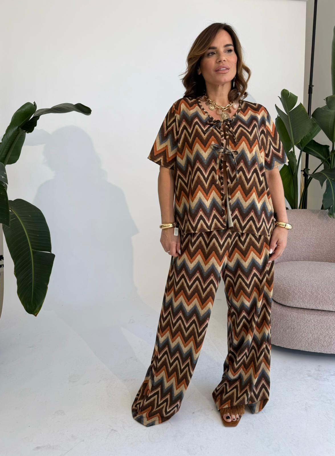 Cordset zig zag curvy
