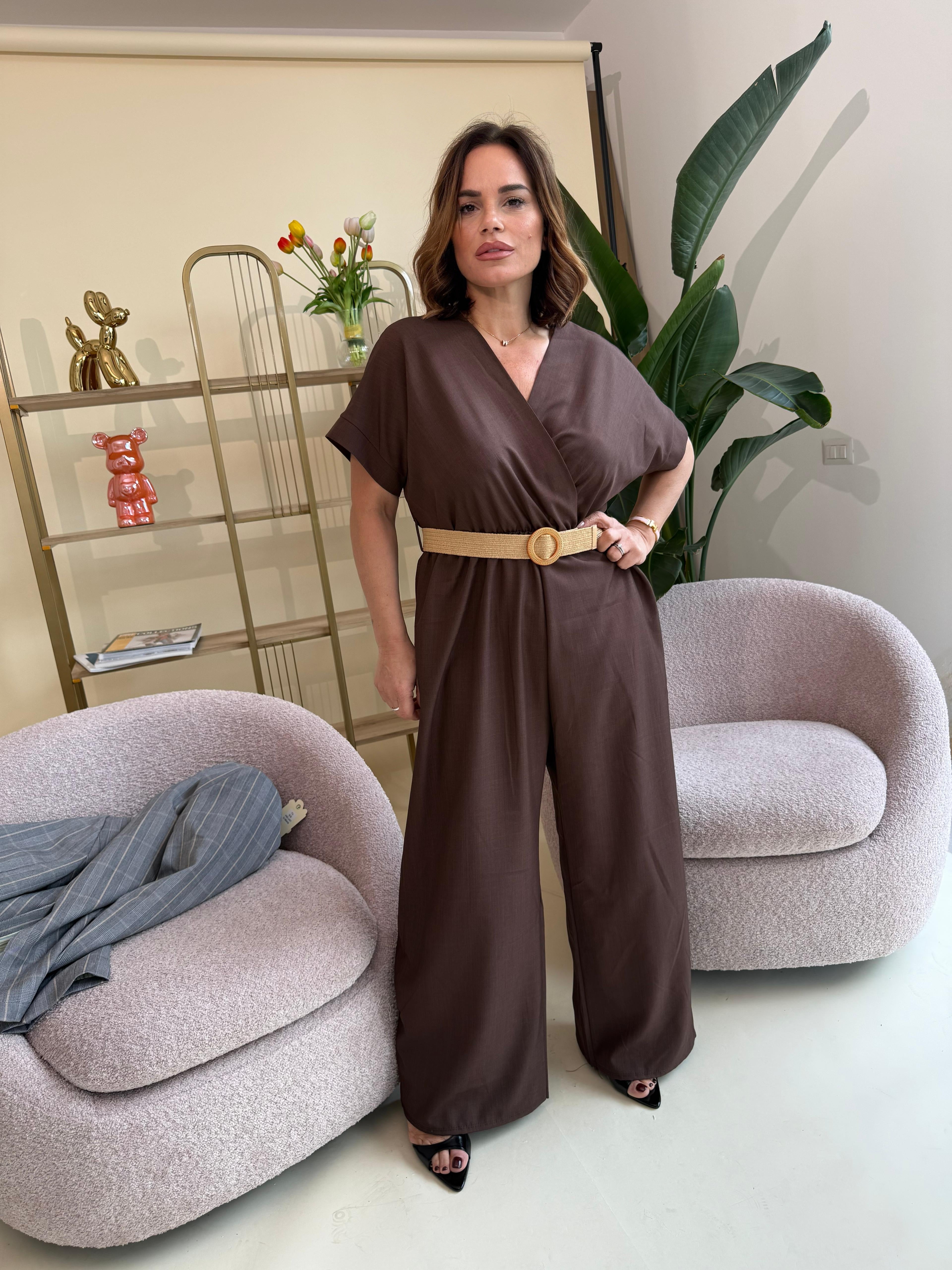 Tuta intera con cintura curvy