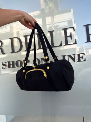 Borsa a spalla in camoscio