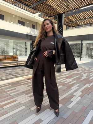 Chiodo oversize pitonato