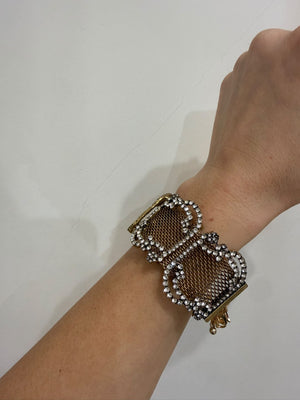 Bracciale gioiello con strass