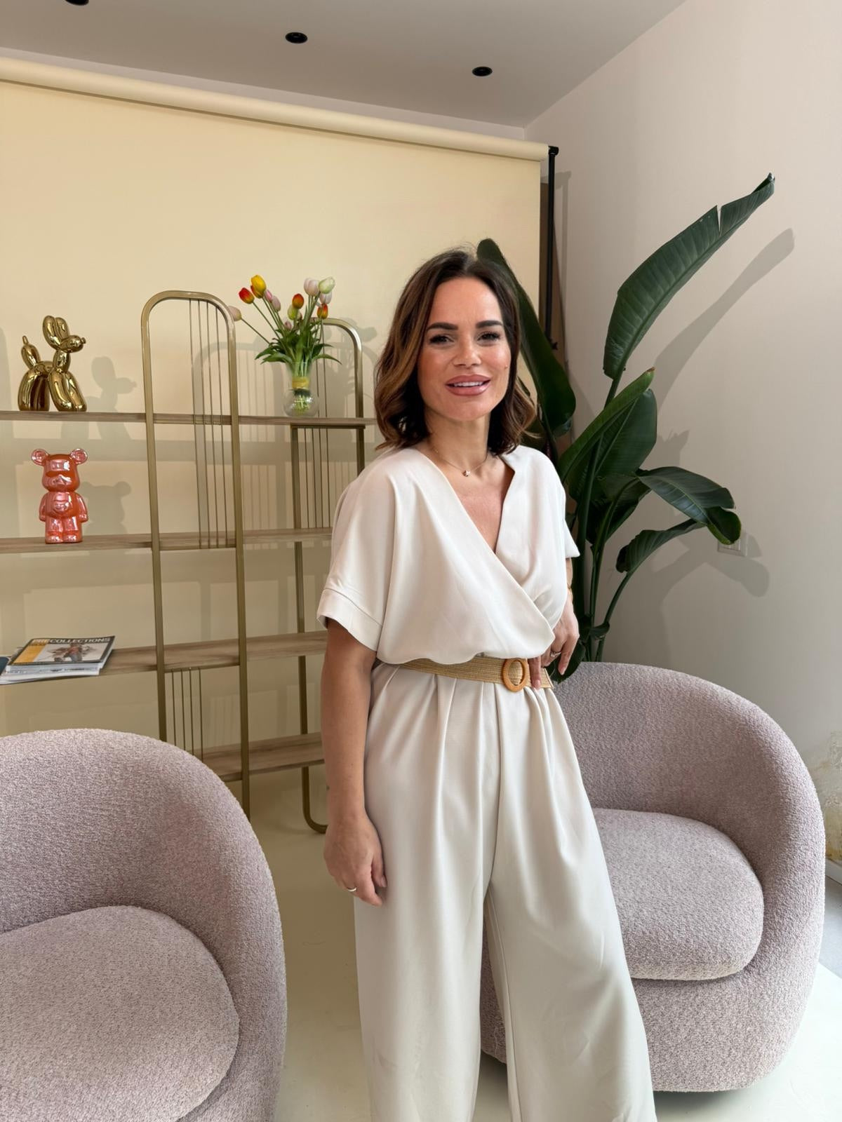 Tuta intera con cintura curvy