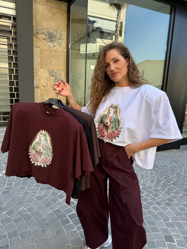 T-shirt crop madonna