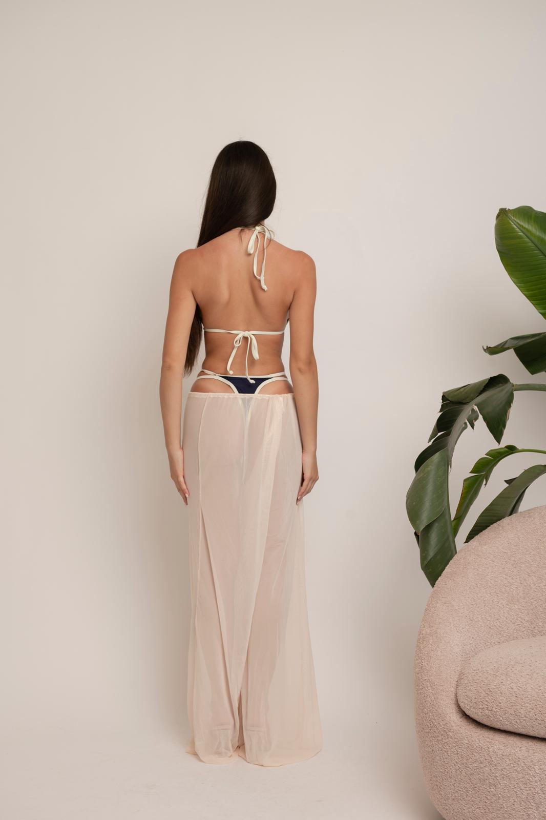 Costume due pezzi con pantalone doble