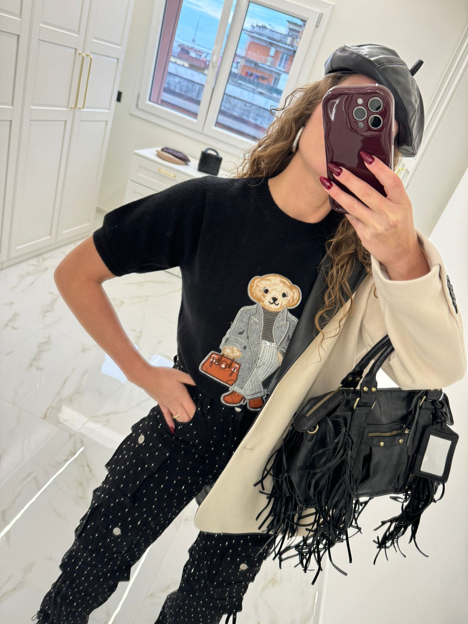 Pull mezza manica teddy