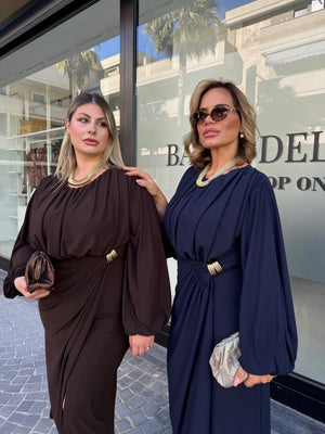 Abito lungo perla curvy
