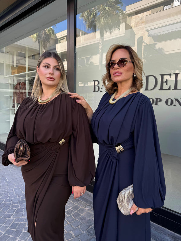 Abito lungo perla curvy