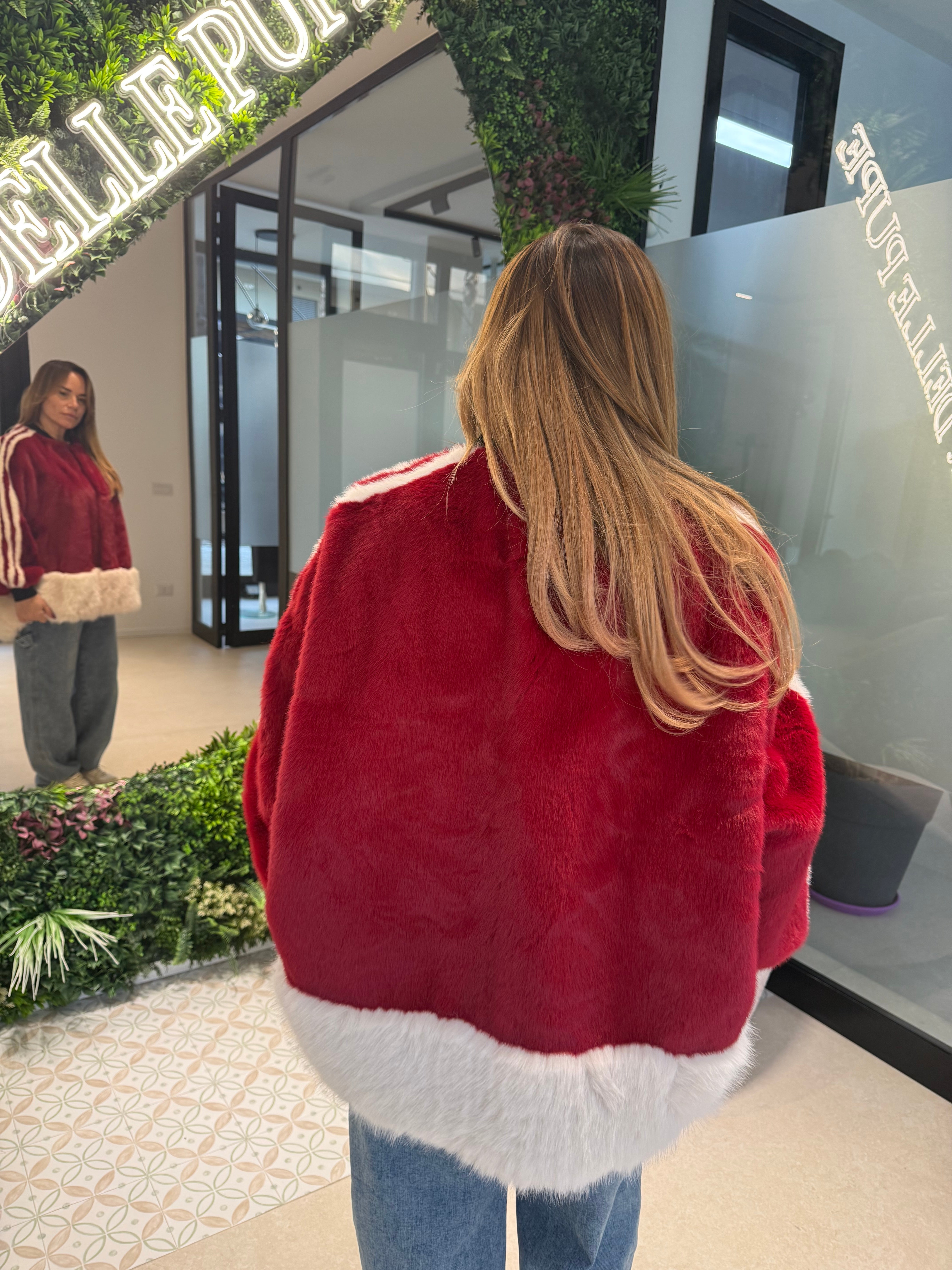 Pelliccia bomber red