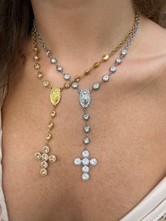 Collana rosario con croce