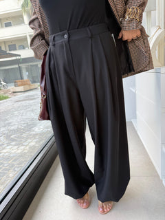 Pantalone con elastico alle caviglie curvy