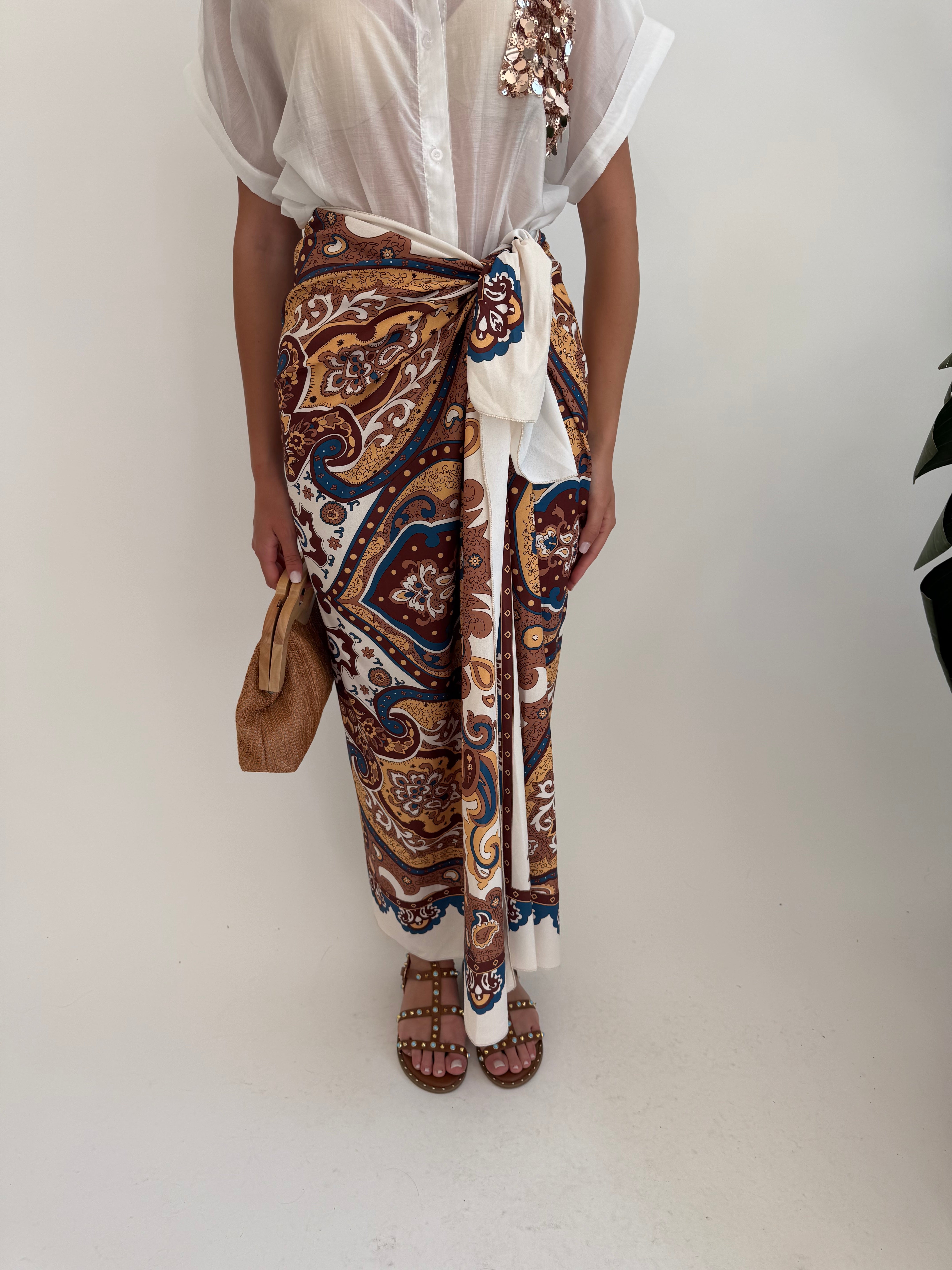 Gonna foulard slim