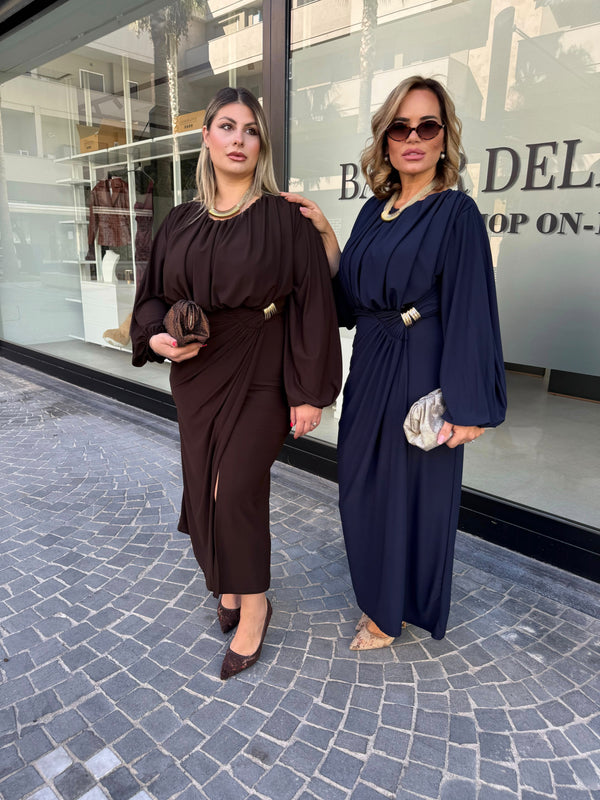 Abito lungo perla curvy