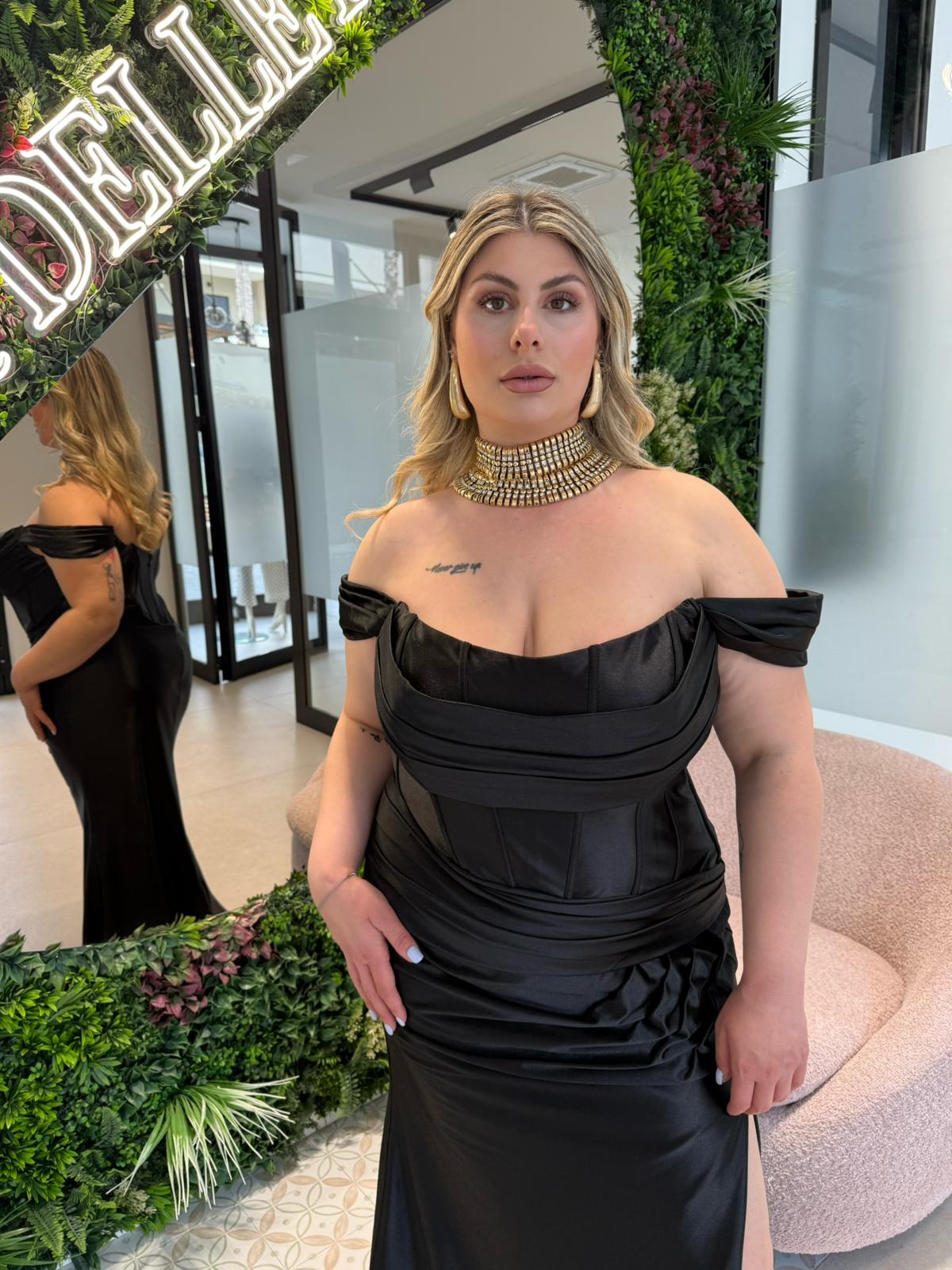 Abito cerimonia sirena curvy