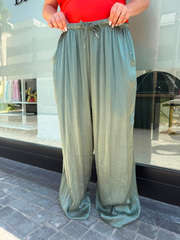 Pantalone satin curvy