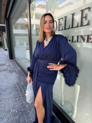 Abito piuma Curvy