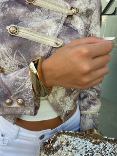 Bracciale rigido bombato