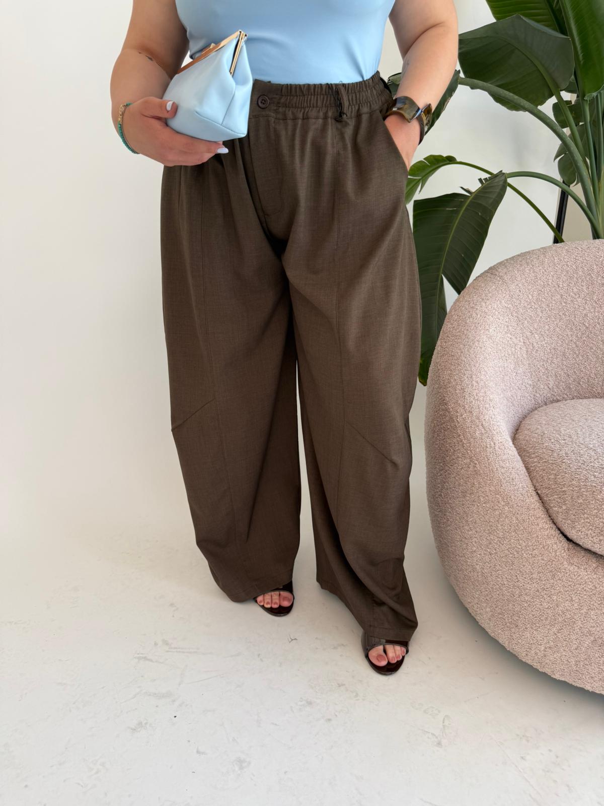 Pantalone ballon brown curvy
